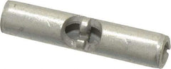 Thomas & Betts - 22 to 18 AWG Compatible, Noninsulated, Crimp-On Butt Splice Terminal - 2 Wire Entries, Copper Contacts, Tin Contact Plating, 0.62" OAL, Red - Benchmark Tooling