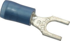 Thomas & Betts - #10 Stud, 18 to 14 AWG Compatible, Partially Insulated, Crimp Connection, Standard Fork Terminal - Benchmark Tooling