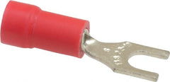 Thomas & Betts - #6 Stud, 22 to 16 AWG Compatible, Partially Insulated, Crimp Connection, Standard Fork Terminal - Benchmark Tooling