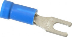 Thomas & Betts - #6 Stud, 18 to 14 AWG Compatible, Partially Insulated, Crimp Connection, Locking Fork Terminal - Benchmark Tooling