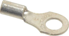 Thomas & Betts - 18-14 AWG Noninsulated Crimp Connection D Shaped Ring Terminal - #8 Stud, 3/4" OAL x 0.31" Wide, Tin Plated Copper Contact - Benchmark Tooling