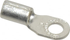 Thomas & Betts - 12-10 AWG Noninsulated Crimp Connection D Shaped Ring Terminal - #8 Stud, 0.82" OAL x 0.31" Wide, Tin Plated Copper Contact - Benchmark Tooling