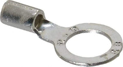 Thomas & Betts - 12-10 AWG Noninsulated Crimp Connection D Shaped Ring Terminal - 3/8" Stud, 1.1" OAL x 0.59" Wide, Tin Plated Copper Contact - Benchmark Tooling