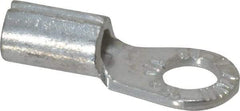 Thomas & Betts - 8 AWG Noninsulated Crimp Connection Circular Ring Terminal - 1/4" Stud, 1.13" OAL x 0.48" Wide, Tin Plated Copper Contact - Benchmark Tooling