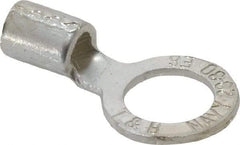 Thomas & Betts - 6 AWG Noninsulated Crimp Connection Circular Ring Terminal - 1/2" Stud, 1.49" OAL x 0.82" Wide, Tin Plated Copper Contact - Benchmark Tooling