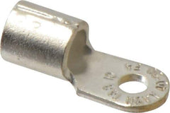 Thomas & Betts - 4 AWG Noninsulated Crimp Connection Circular Ring Terminal - #10 Stud, 1.16" OAL x 0.48" Wide, Tin Plated Copper Contact - Benchmark Tooling