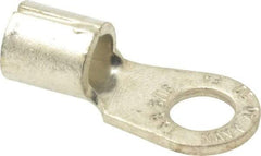 Thomas & Betts - 4 AWG Noninsulated Crimp Connection Circular Ring Terminal - 5/16" Stud, 1.35" OAL x 0.6" Wide, Tin Plated Copper Contact - Benchmark Tooling