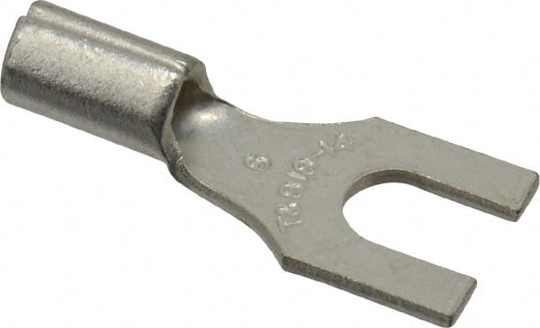 Thomas & Betts - #6 Stud, 18 to 14 AWG Compatible, Noninsulated, Crimp Connection, Standard Fork Terminal - Benchmark Tooling