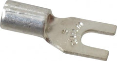 Thomas & Betts - #6 Stud, 12 to 10 AWG Compatible, Noninsulated, Crimp Connection, Standard Fork Terminal - Benchmark Tooling