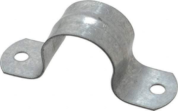 Thomas & Betts - 3/4 Pipe, Steel, Zinc Plated Pipe or Conduit Strap - 2 Mounting Holes - Benchmark Tooling