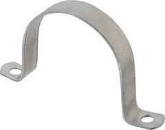 Thomas & Betts - 3-1/2 Pipe, Steel, Zinc Plated Pipe or Conduit Strap - 2 Mounting Holes - Benchmark Tooling