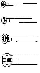 Thomas & Betts - 5-1/2" Long White Nylon Standard Cable Tie - 30 Lb Tensile Strength, 1.31mm Thick, 8" Max Bundle Diam - Benchmark Tooling