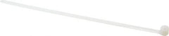Thomas & Betts - 8-3/4" Long Natural (Color) Nylon Standard Cable Tie - 120 Lb Tensile Strength, 1.27mm Thick, 50.8mm Max Bundle Diam - Benchmark Tooling