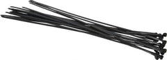 Thomas & Betts - 14.2" Long Black Nylon Standard Cable Tie - 50 Lb Tensile Strength, 1.4mm Thick, 101.6mm Max Bundle Diam - Benchmark Tooling