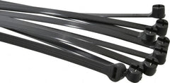 Thomas & Betts - 8-3/4" Long Black Nylon Standard Cable Tie - 120 Lb Tensile Strength, 1.27mm Thick, 50.8mm Max Bundle Diam - Benchmark Tooling