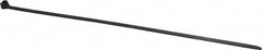 Thomas & Betts - 13.4" Long Black Nylon Standard Cable Tie - 120 Lb Tensile Strength, 1.65mm Thick, 88.9mm Max Bundle Diam - Benchmark Tooling