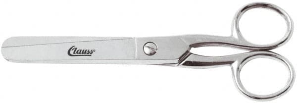 Clauss - 2" LOC, 6" OAL Carbon Steel Blunt Point Scissors - For Paper, Fabric - Benchmark Tooling