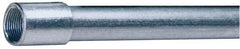 Made in USA - 1/2" Trade Size, 10' Long, Rigid Conduit - Steel, 1/2" ID - Benchmark Tooling