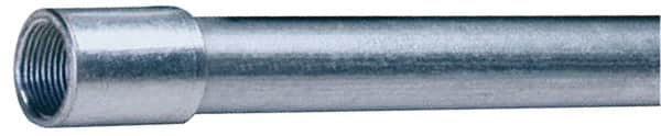 Made in USA - 3/4" Trade Size, 10' Long, Rigid Conduit - Steel, 3/4" ID - Benchmark Tooling