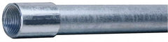 Made in USA - 1" Trade Size, 10' Long, Rigid Conduit - Steel, 1" ID - Benchmark Tooling