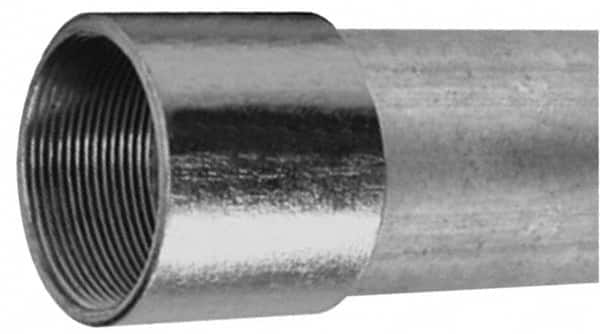 Made in USA - 3-1/2" Trade Size, 10' Long, Rigid Conduit - Steel, 3-1/2" ID - Benchmark Tooling