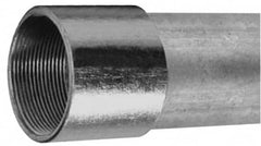 Made in USA - 3-1/2" Trade Size, 10' Long, Rigid Conduit - Steel, 3-1/2" ID - Benchmark Tooling