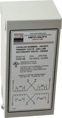 Sola/Hevi-Duty - 1 Phase, 240-480 Volt Input, 120/240 Volt Output, 60 Hz, 0.08 kVA, General Purpose Transformer - 4, 12, 3R, 4X NEMA Rating, 176°F Temp Rise, 4 Inch Wide x 3 Inch Deep x 6 Inch High, Indoor, Outdoor, Wall Mount - Benchmark Tooling