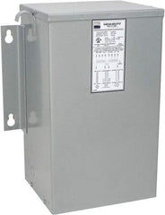 Sola/Hevi-Duty - 1 Phase, 240-480 Volt Input, 120/240 Volt Output, 60 Hz, 5 kVA, General Purpose Transformer - 4, 12, 3R, 4X NEMA Rating, 239°F Temp Rise, 14 Inch Wide x 9 Inch Deep x 17 Inch High, Indoor, Outdoor, Wall Mount - Benchmark Tooling