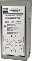 Sola/Hevi-Duty - 120/240 Input Volt, 12/24 Output Volt, 60 Hz, Buck Boost Transformer - 1 Phase, 4 Inch Wide x 3 Inch Deep x 6 Inch High, cULus Listed E77014 - Benchmark Tooling