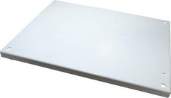 Wiegmann - 17" OAW x 21" OAH Powder Coat Finish Electrical Enclosure Back Panel - 24" x 20" Box, 14 Gauge Steel, Use with B242007CH/B242009CH/LOH242008/N12202406/N12202408/N12242006/N12242008/N12242010/N12242012/N12242016/RHC242008 - Benchmark Tooling