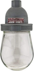 Hubbell Killark - 120 VAC, 150 Watt, Incandescent Hazardous Location Light Fixture - Dust Ignition, Aluminum Alloy Housing, 4-1/2" Wide x 9-5/8" High - Benchmark Tooling