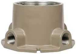 Hubbell Killark - Gray Light Fixture Ceiling Bracket - For Use with Hazardous Location HID Fixture - EZ Series, CSA File LR11713, UL File E10514 & E91793 - Benchmark Tooling