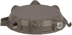 Hubbell Killark - Gray Light Fixture Ceiling Cap - For Use with Hazardous Location HID Fixture - MB Series, CSA File LR11713, UL File E10514 & E91793 - Benchmark Tooling