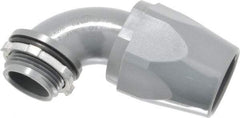 Thomas & Betts - 1" Trade, Thermoplastic Threaded Angled Liquidtight Conduit Connector - Insulated - Benchmark Tooling