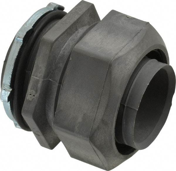 Thomas & Betts - 1-1/2" Trade, Thermoplastic Threaded Straight Liquidtight Conduit Connector - Insulated - Benchmark Tooling