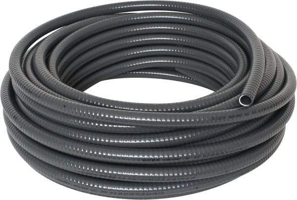 Thomas & Betts - 1/2" Trade Size, 100' Long, Flexible Liquidtight Conduit - PVC, 0.627" ID, Gray - Benchmark Tooling