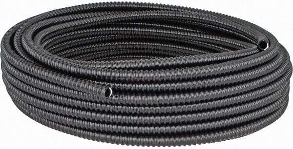 Thomas & Betts - 3/8" Trade Size, 100' Long, Flexible Liquidtight Conduit - PVC, 0.489" ID, Black - Benchmark Tooling