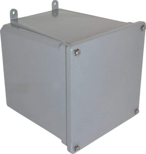 Thomas & Betts - Thermoplastic Junction Box Enclosure Screw Flat Cover - NEMA 4, 4X, 6" Wide x 6" High x 6" Deep, Corrosion Resistant - Benchmark Tooling