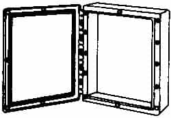 Thomas & Betts - Thermoplastic Standard Enclosure Hinge Flat Cover - NEMA 1, 2, 3, 4, 12, 3S, 3SX, 3X, 4X, 24-1/2" Wide x 30-1/2" High x 7-1/2" Deep - Benchmark Tooling