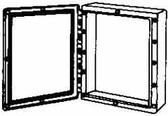 Thomas & Betts - Thermoplastic Standard Enclosure Hinge Flat Cover - NEMA 1, 2, 3, 4, 12, 3S, 3SX, 3X, 4X, 24-1/2" Wide x 30-1/2" High x 7-1/2" Deep - Benchmark Tooling