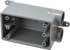 Thomas & Betts - 1 Gang, (3) 3/4" Knockouts, PVC Rectangle Junction Box - 115.3mm Overall Height x 98.4mm Overall Width x 61.5mm Overall Depth, Weather Resistant - Benchmark Tooling