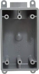 Thomas & Betts - 1 Gang, (1) 3/4" Knockout, PVC Rectangle Junction Box - 144.78mm Overall Height x 71.1mm Overall Width x 61.5mm Overall Depth, Weather Resistant - Benchmark Tooling