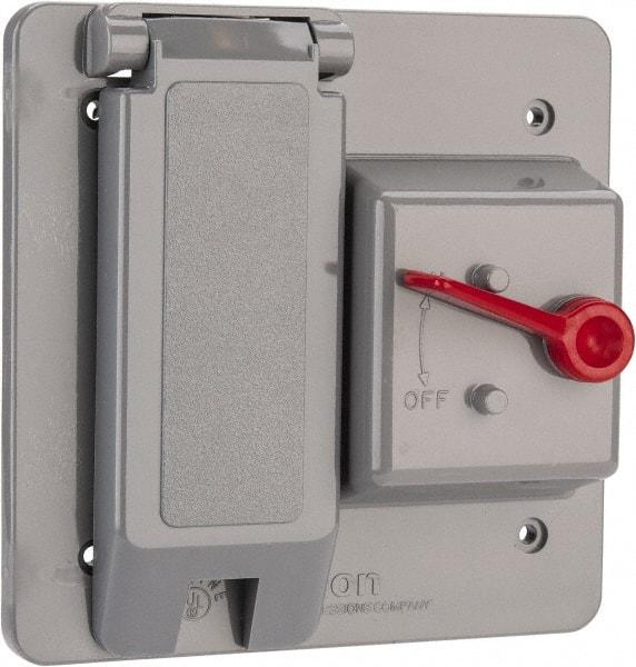 Thomas & Betts - Electrical Outlet Box Polycarbonate Combination Toggle with GFI Cover - Benchmark Tooling