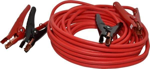 Southwire - 25 Ft. Long, 250 Amperage Rating, Insulated No Shock Sidekick Clamp - Red, 4 Wire Guage - Benchmark Tooling