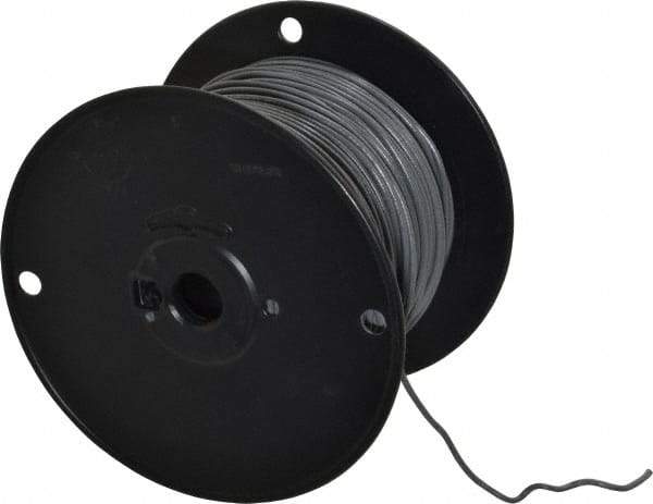 Southwire - 18 AWG, 16 Strand, Gray Machine Tool Wire - PVC, Acid, Moisture and Oil Resistant, 500 Ft. Long - Benchmark Tooling