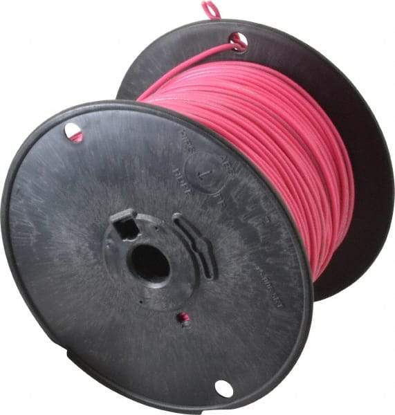 Southwire - 18 AWG, 16 Strand, Pink Machine Tool Wire - PVC, Acid, Moisture and Oil Resistant, 500 Ft. Long - Benchmark Tooling