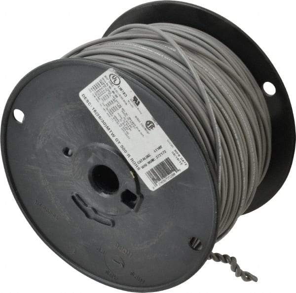 Southwire - 16 AWG, 26 Strand, Gray Machine Tool Wire - PVC, Acid, Moisture and Oil Resistant, 500 Ft. Long - Benchmark Tooling