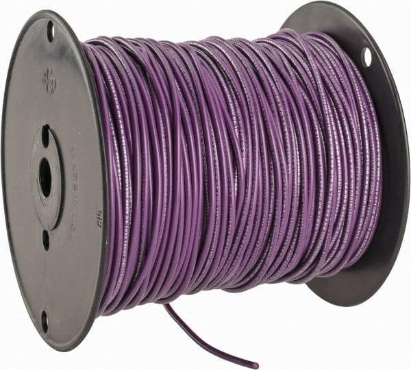 Southwire - 14 AWG, 41 Strand, Purple Machine Tool Wire - PVC, Acid, Moisture and Oil Resistant, 500 Ft. Long - Benchmark Tooling