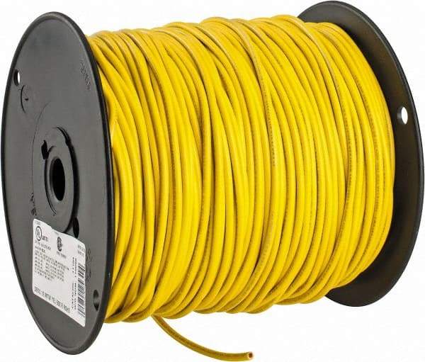 Southwire - 12 AWG, 65 Strand, Yellow Machine Tool Wire - PVC, Acid, Moisture and Oil Resistant, 500 Ft. Long - Benchmark Tooling