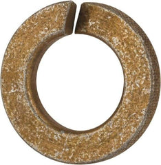 Value Collection - 7/16", 0.44" ID, 0.109" Thick Split Lock Washer - Grade 8 Spring Steel, Zinc Yellow Dichromate Finish, 0.44" Min ID, 0.45" Max ID, 0.776" Max OD - Benchmark Tooling